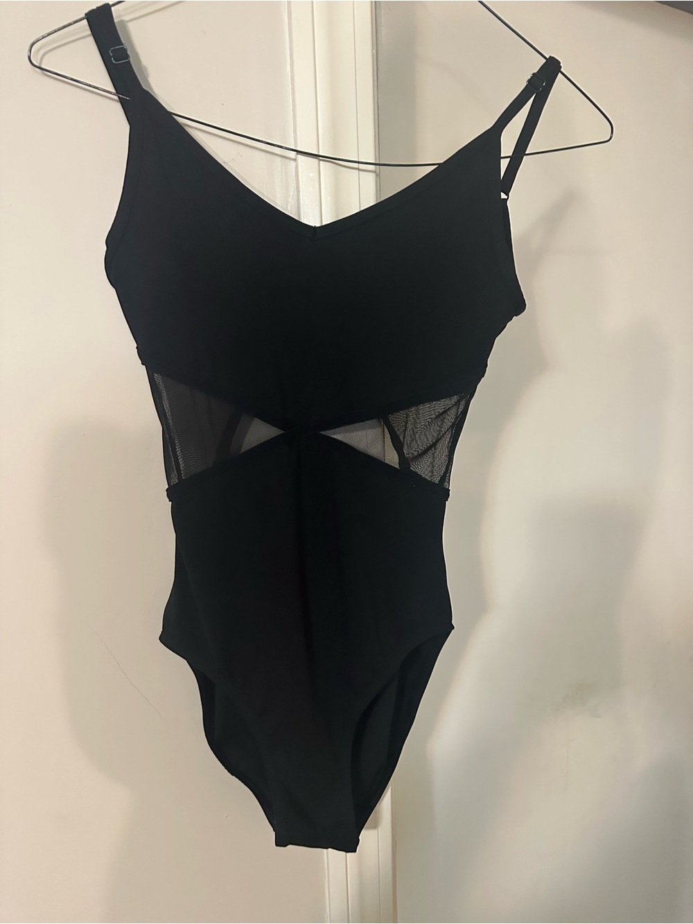 Dance Leotard Black Mesh
